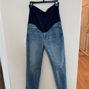 Blue Denim Maternity Jeans